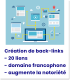 Création de back-links - 20 liens