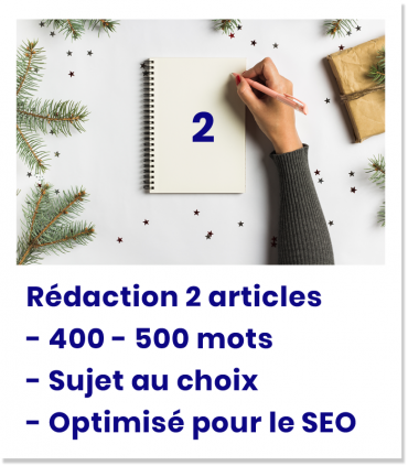 Rédaction de deux articles